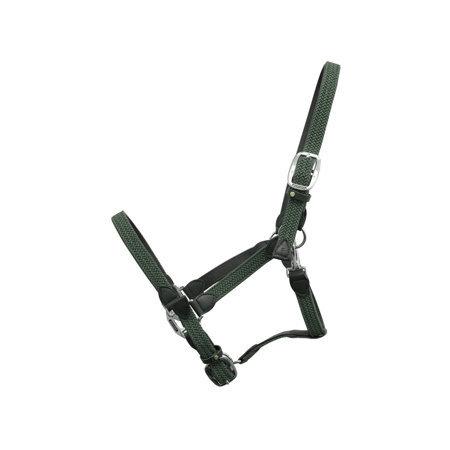 Kentucky Horsewear Plaited Nylon Stallhalfter - olive, Größe VB