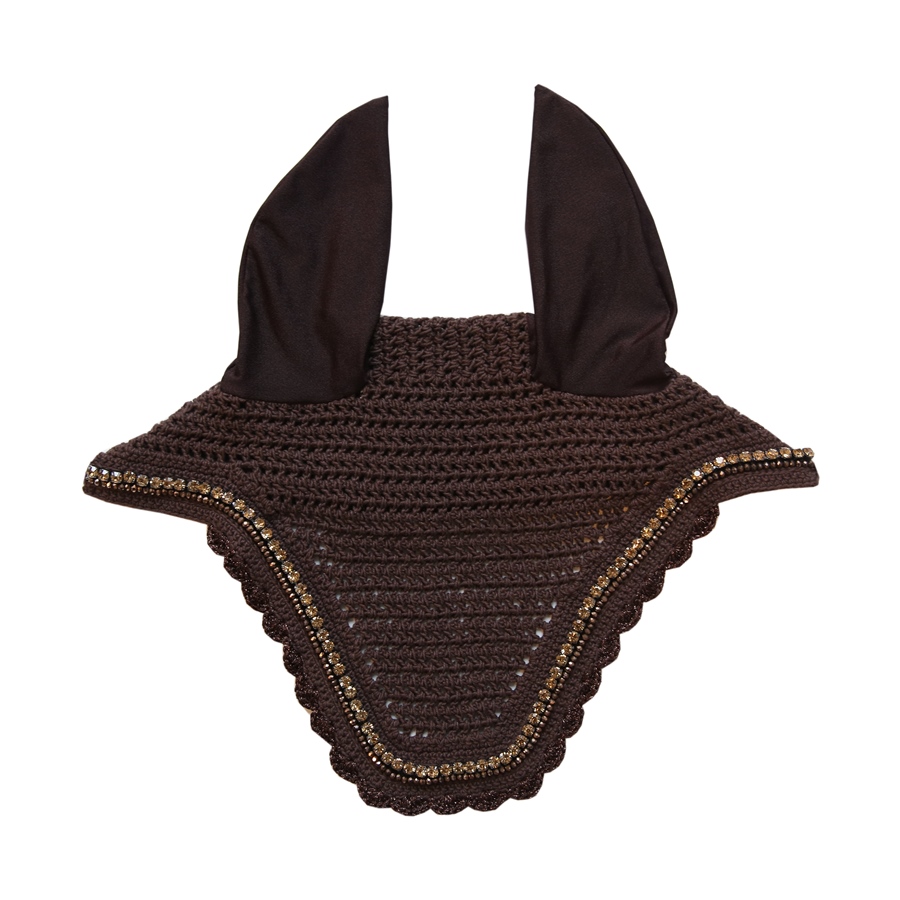 Kentucky Horsewear Wellington Stone & Pearl Soundless Fliegenohren - dunkelbraun, Größe WB