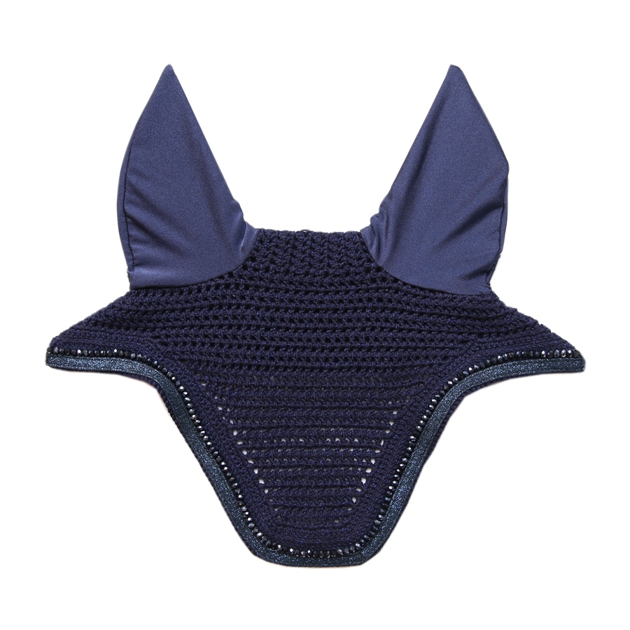 Kentucky Horsewear Wellington Glitter Band Fliegenohren - navy, Größe WB