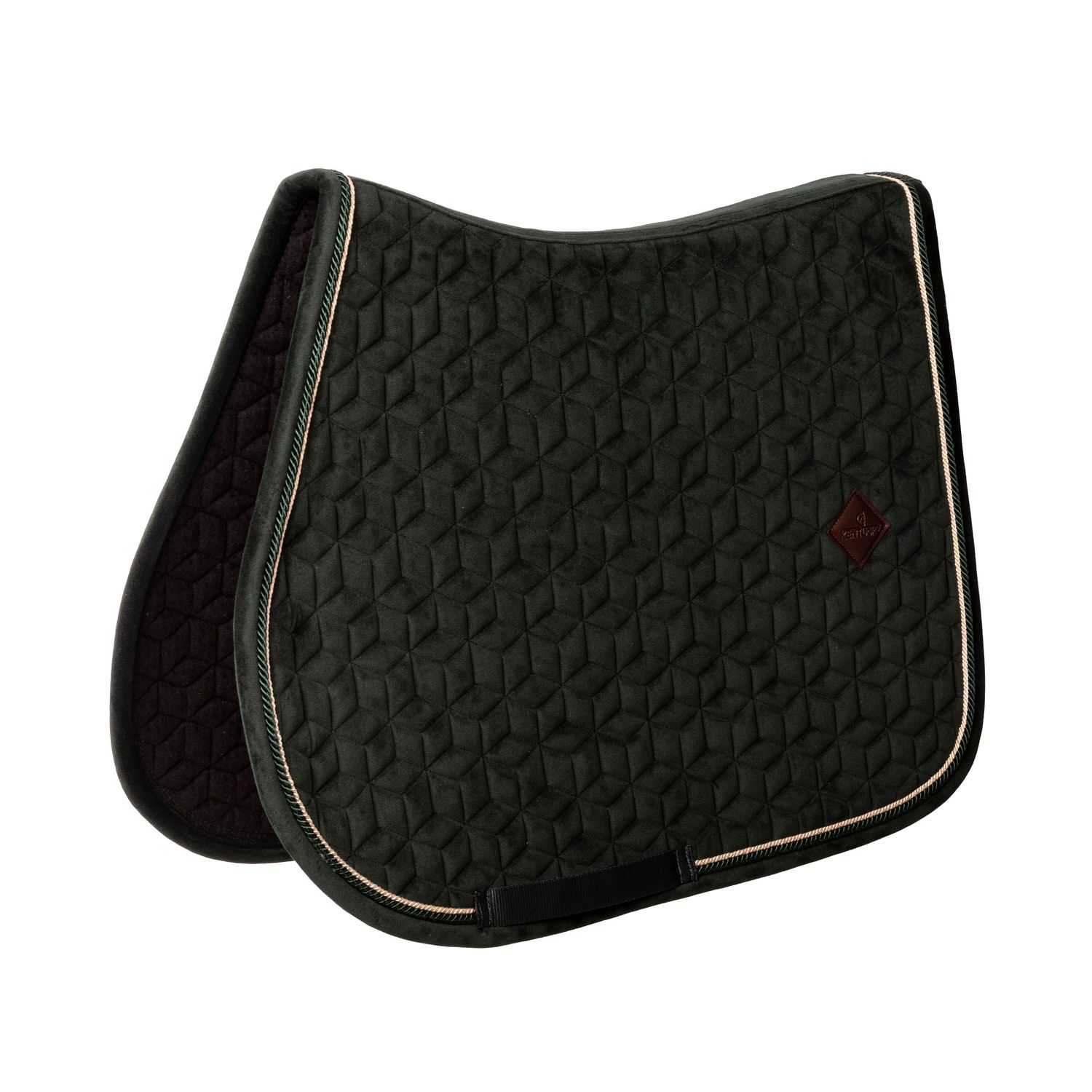 Kentucky Horsewear Samt Velvet Schabracke - dark green, Größe SR