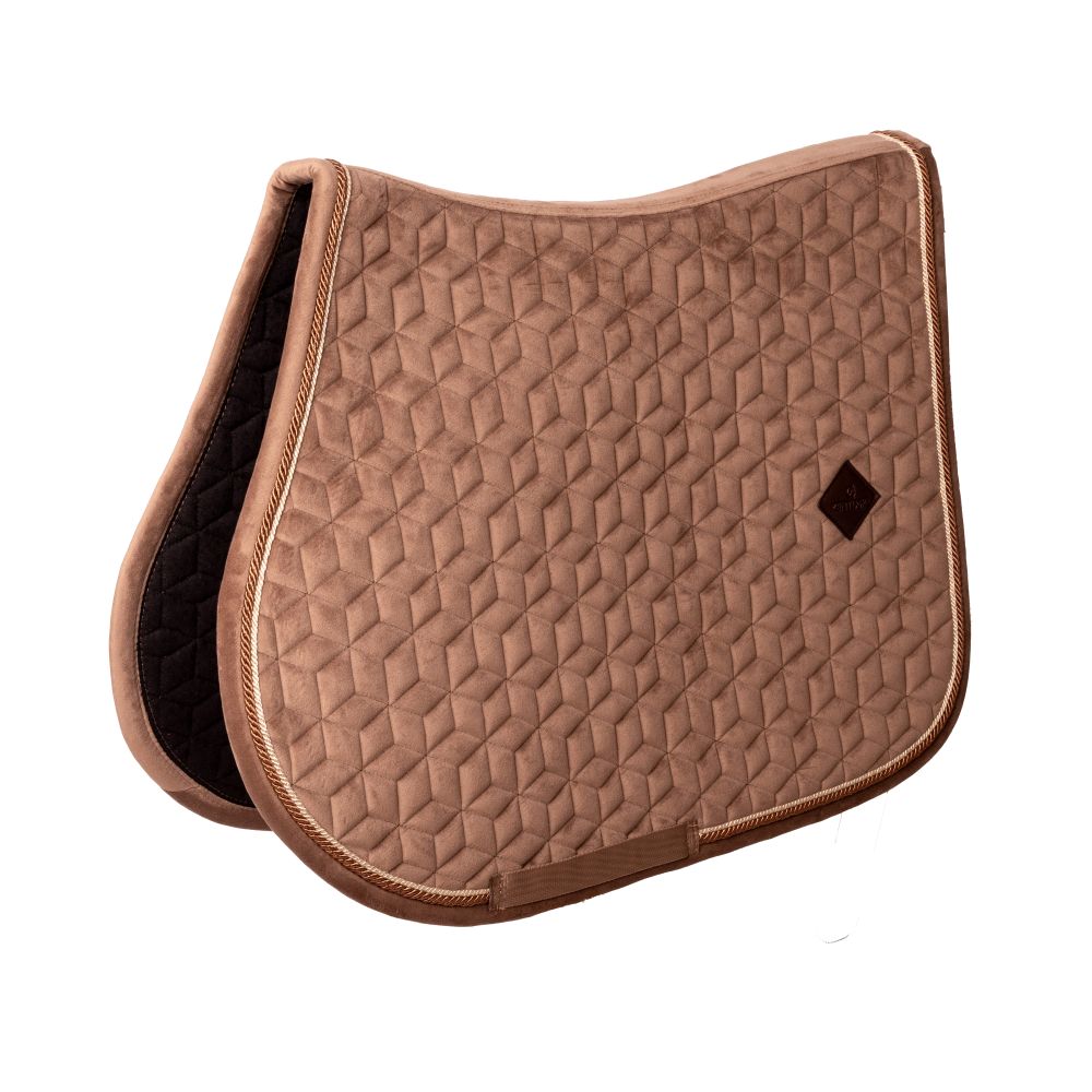 Kentucky Horsewear Samt Velvet Schabracke - beige, Größe SR