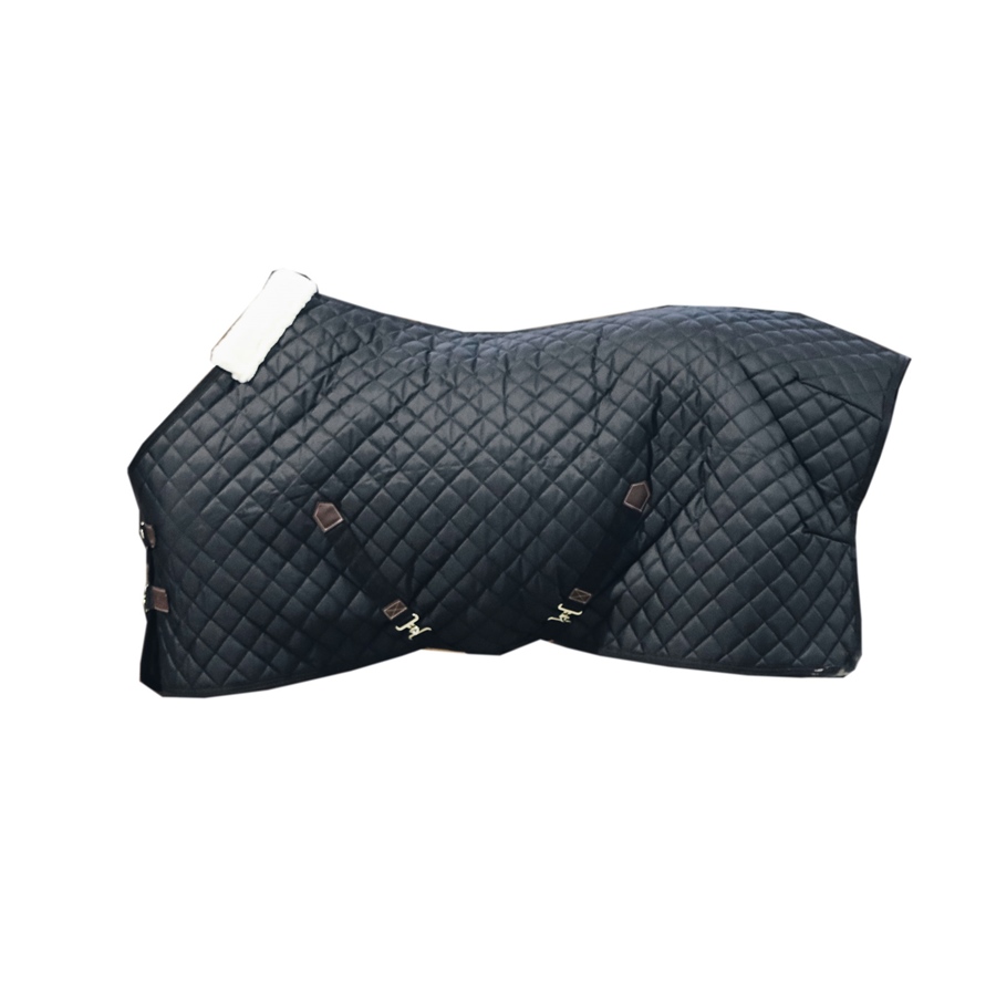 Kentucky Horsewear Stalldecke mit künstlichem Kaninchenfell 400g - schwarz, Größe 160