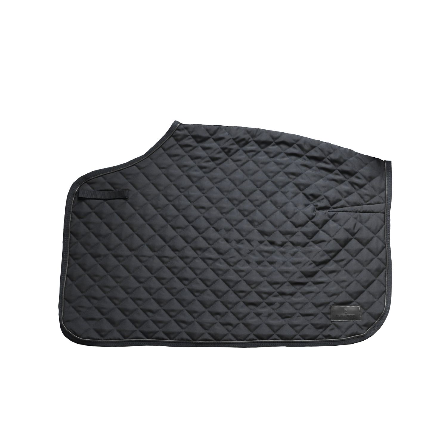Kentucky Horsewear Quadrat Ausreitdecke mit künstlichem Kaninchenfell 160g - schwarz, Größe M