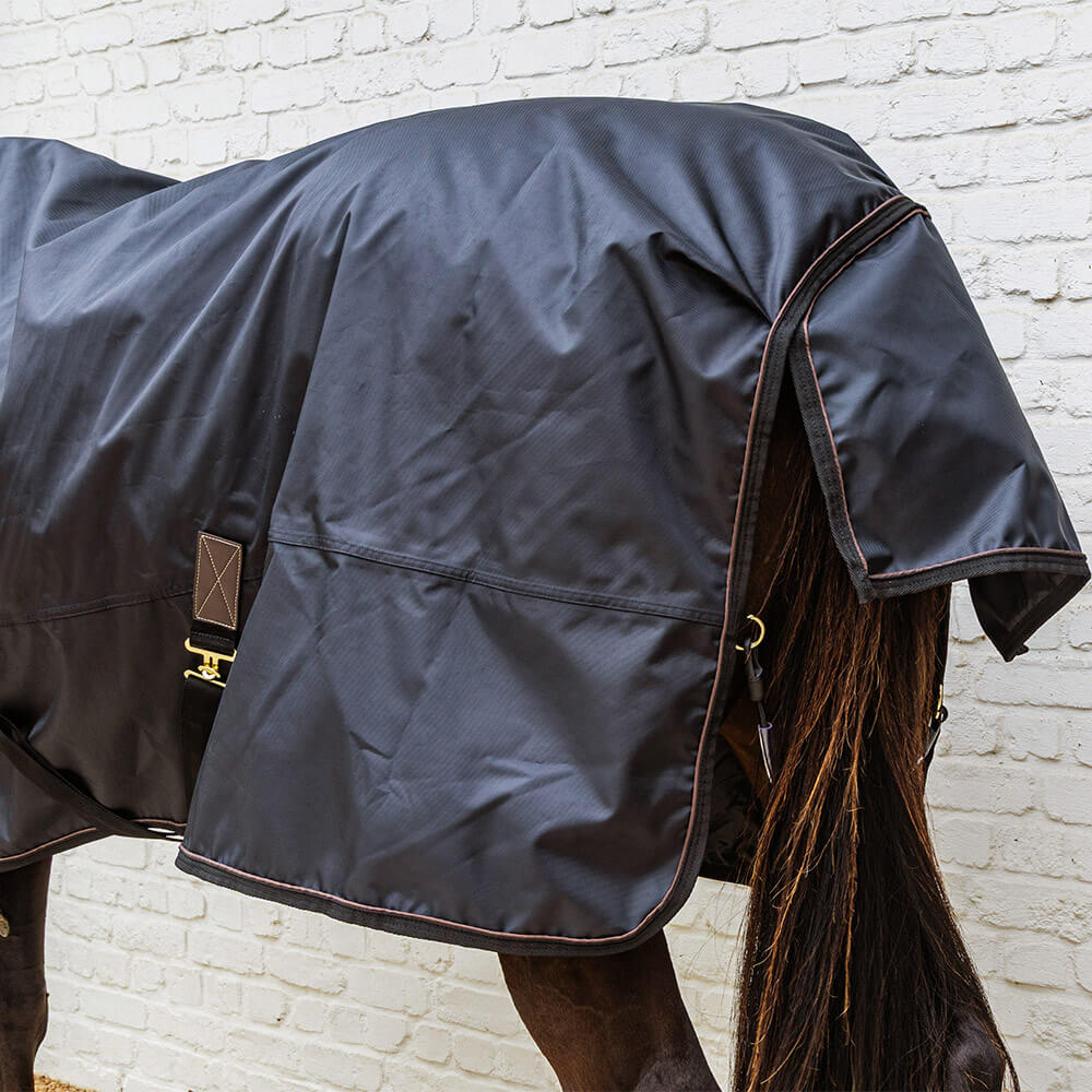 Kentucky Horsewear Turnout Rug All Weather mit künstlichem Kaninchenfell 300g - black, Größe 145