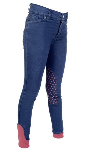HKM Reitjeans Bibi & Tina - Kinderreithose Mit Vollbesatz Und Silikon