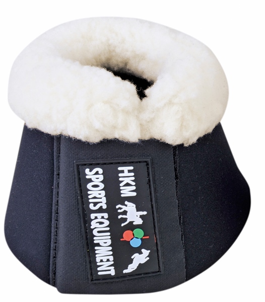 HKM Hufglocken Comfort - schwarz, Größe WB
