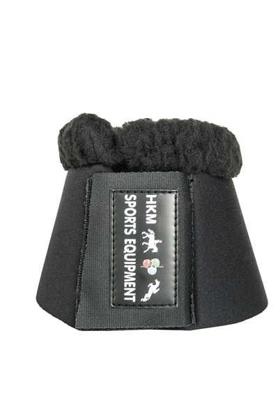 HKM Hufglocken Comfort - schwarz/schwarz, Größe VB