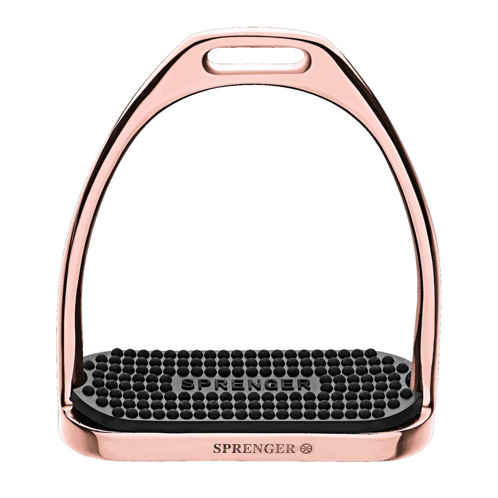 Sprenger Steigbügel Fillis farbig 12 cm - rosegold, Größe 12
