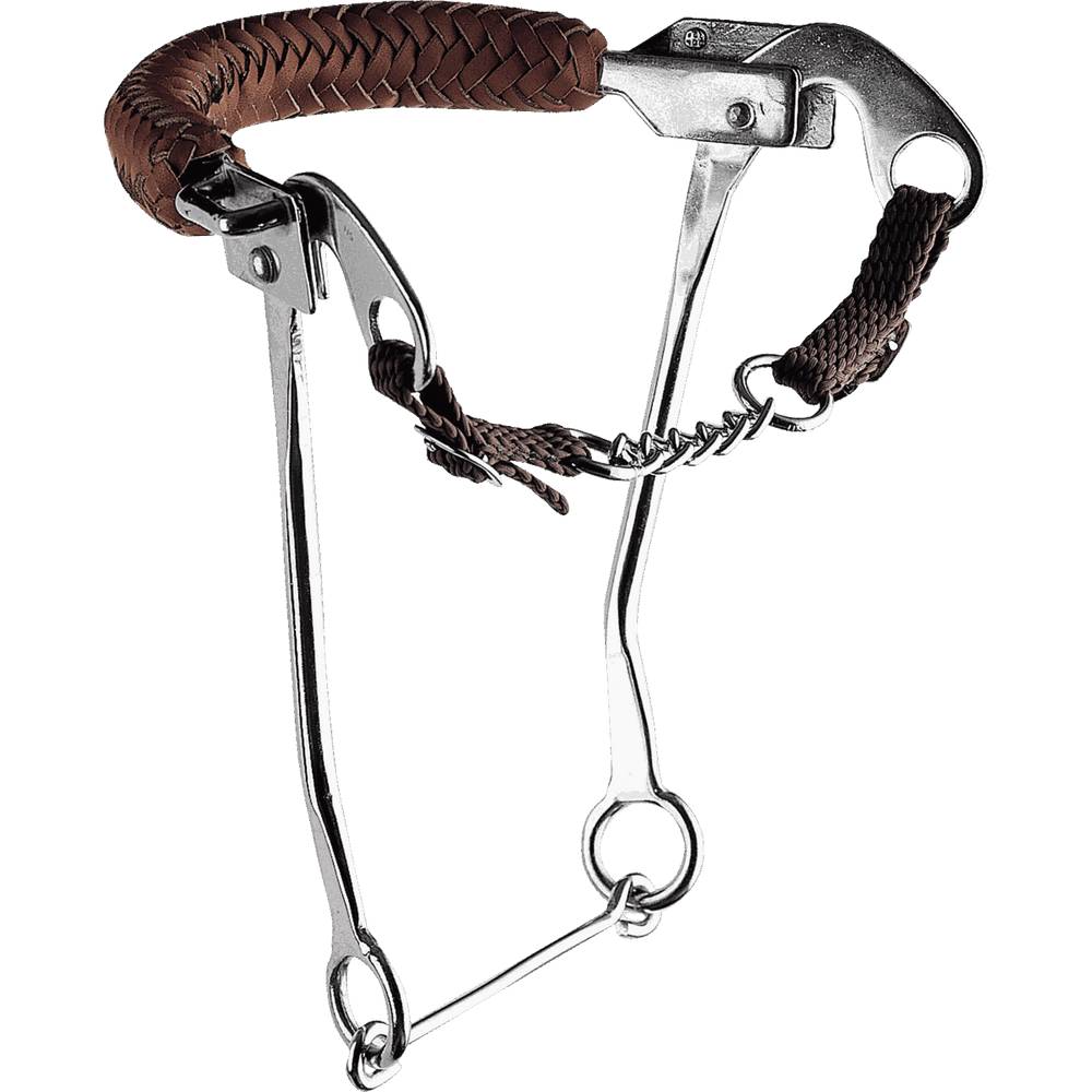 Sprenger Hackamore Leder umflochtene Kette - Größe 56