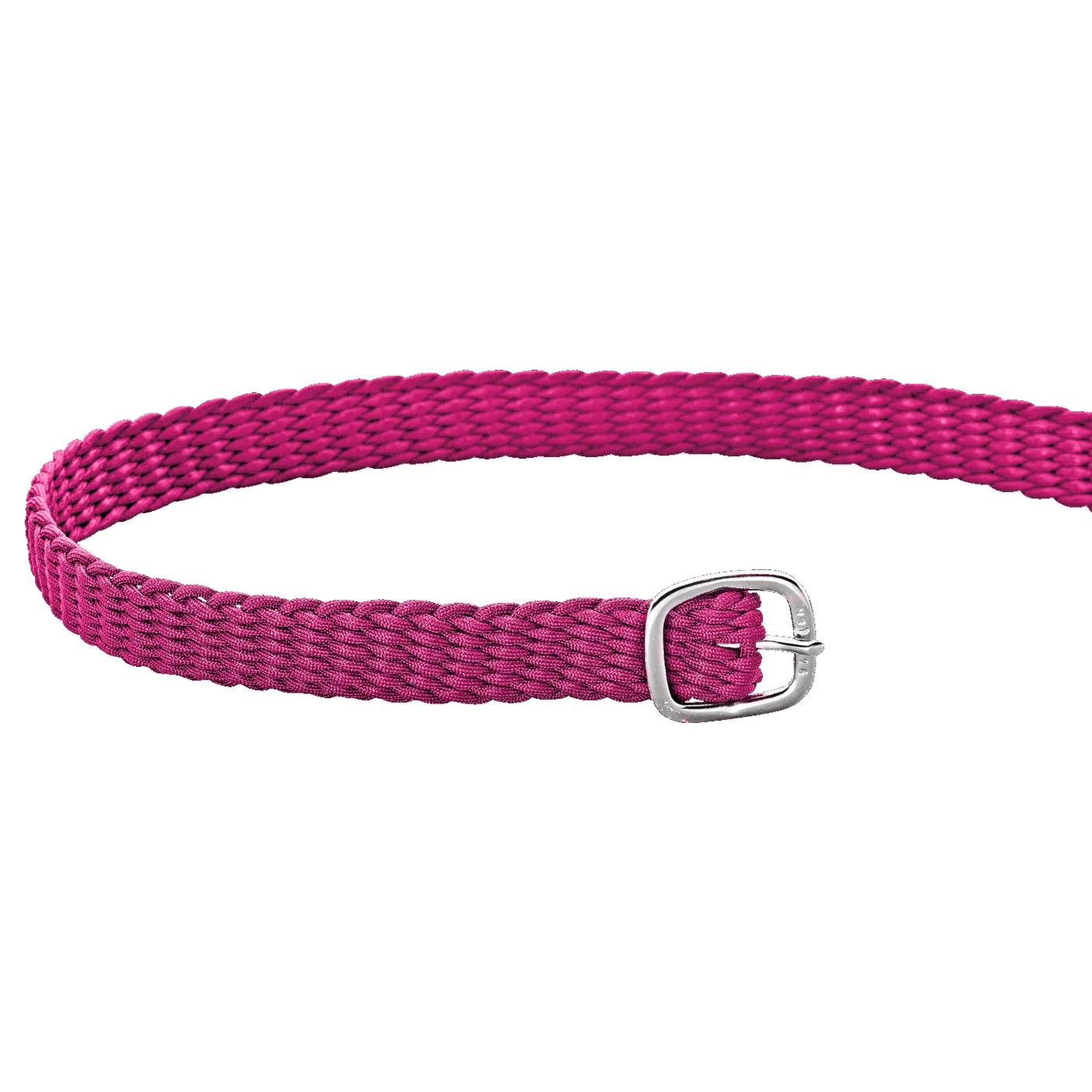 Sprenger Sporenriemen Nylon chrom - pink, Größe 45
