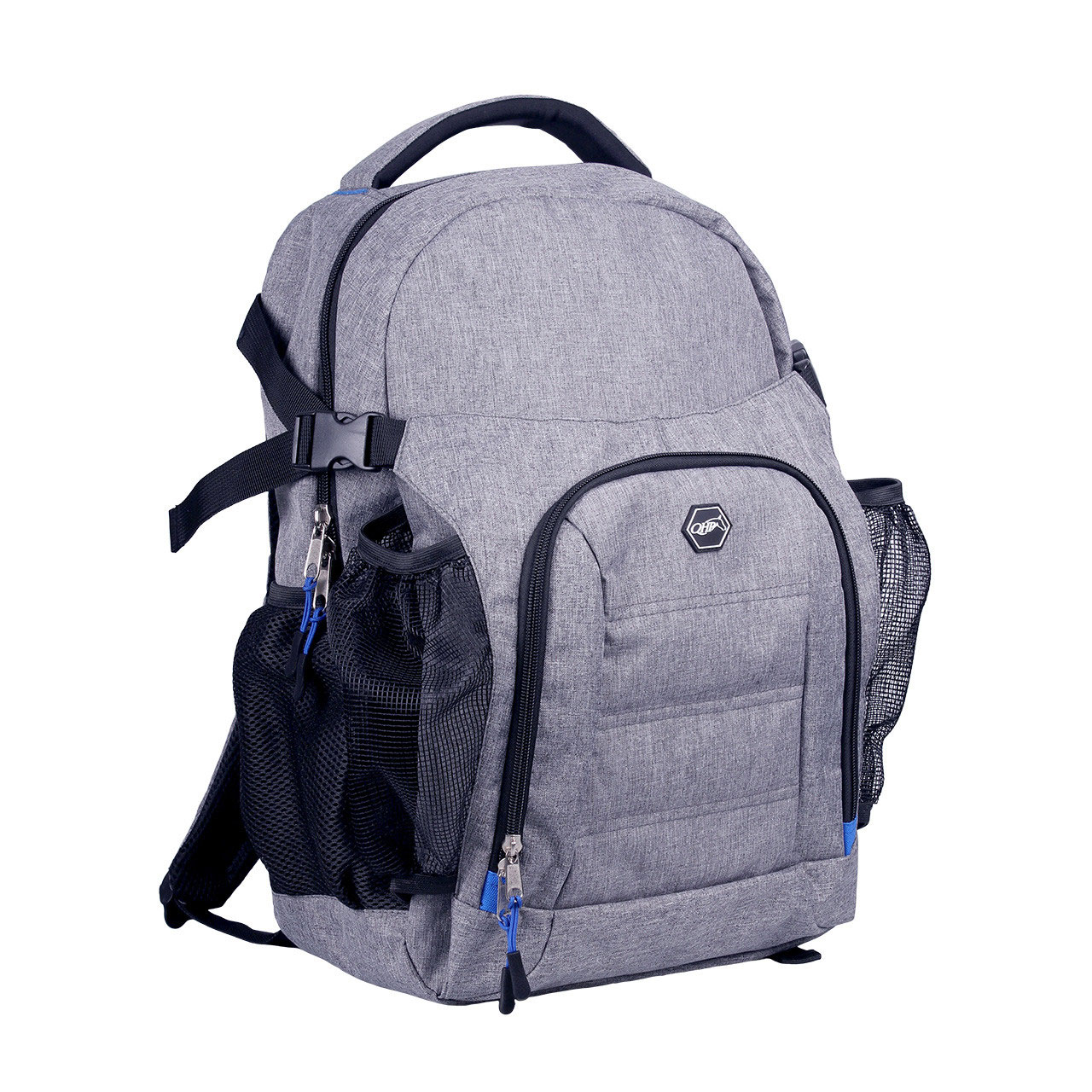 QHP Rucksack Jeans Look - grau
