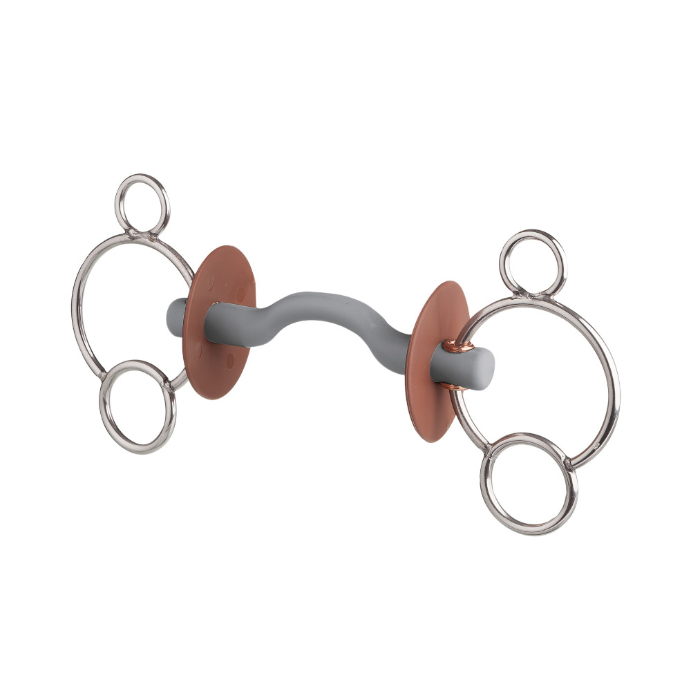 beris 3-Ring Gebiss Zungenbogenstange hart - Größe 140mm