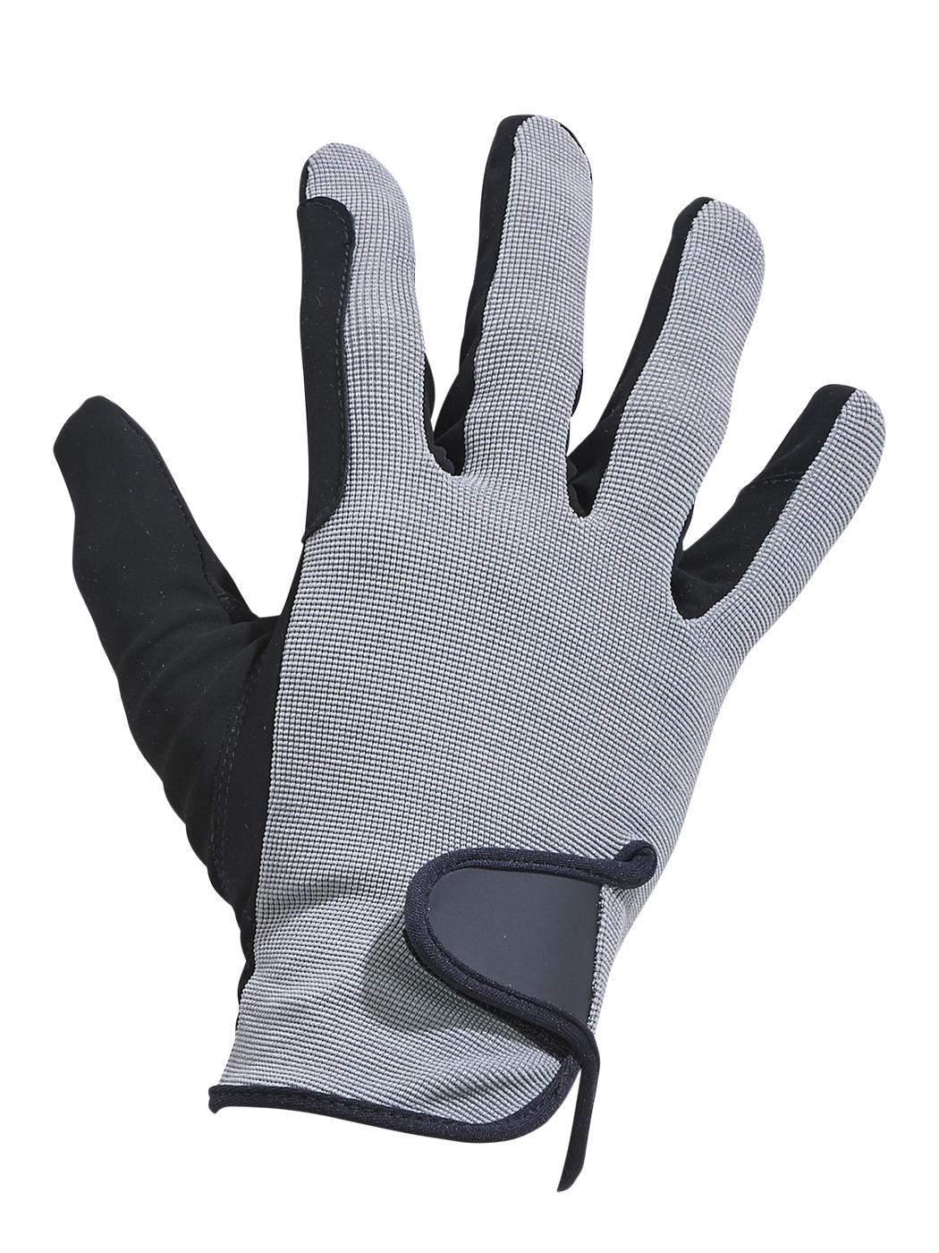 Busse Reithandschuhe BASIC - grau/schwarz, Größe L