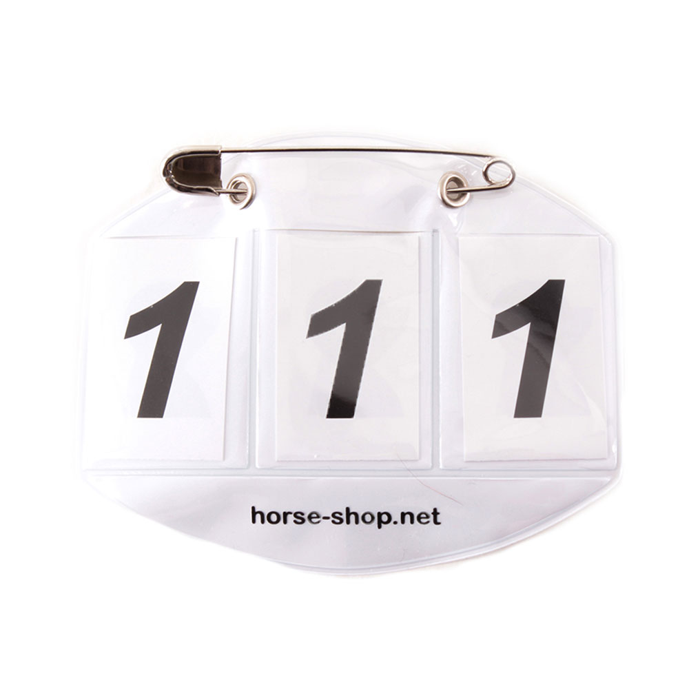 Horse Shop Landenhausen Startnummern 3-stellig - weiß