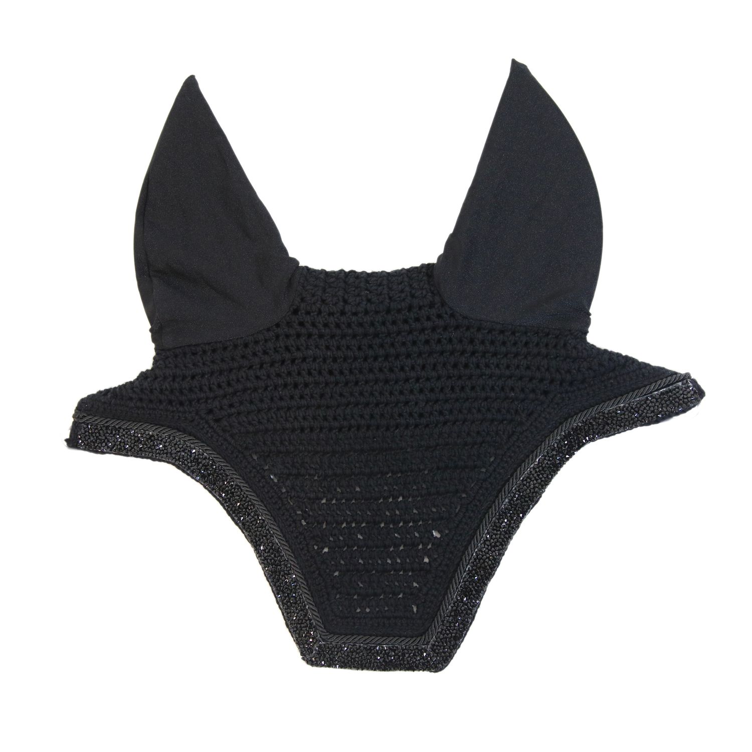 Kentucky Horsewear Wellington Glitter Stone Fliegenohren - schwarz, Größe VB