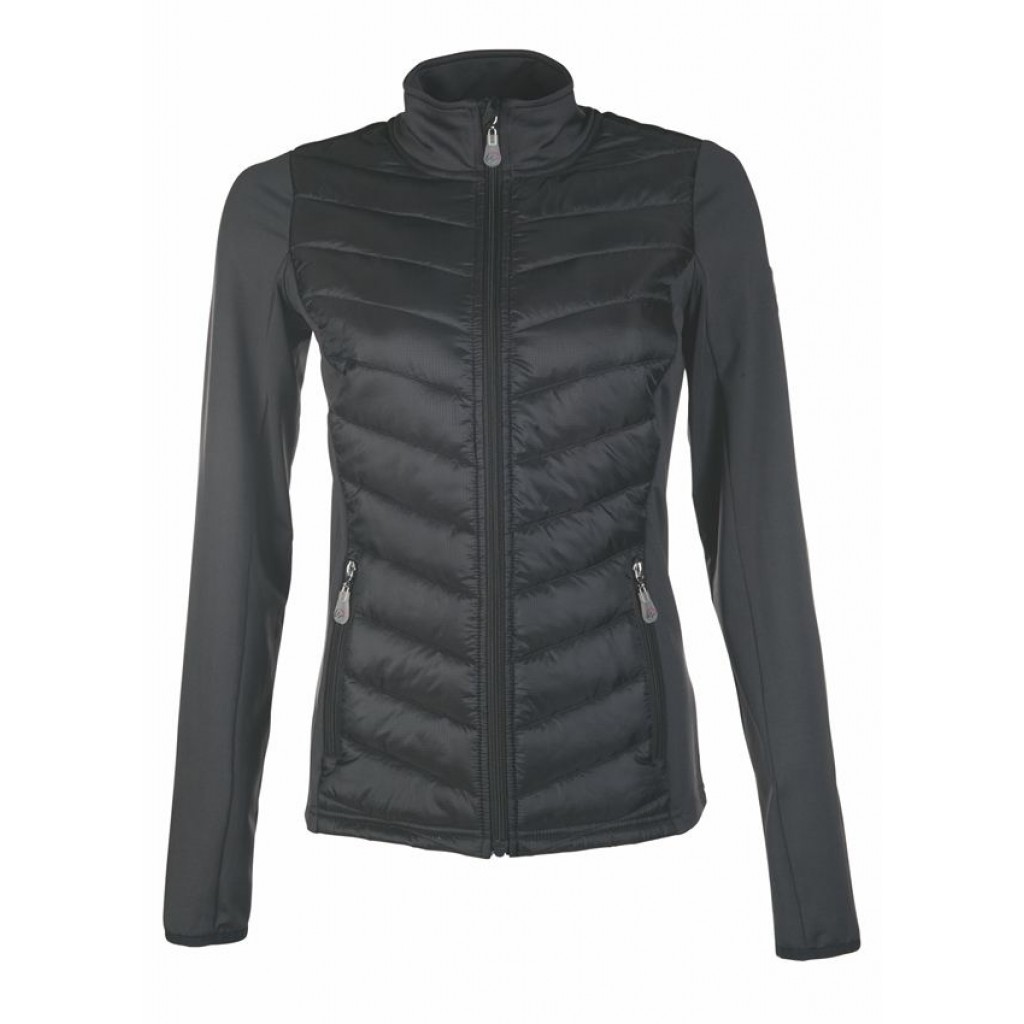 HKM Prag Style Jersey-/Nylonjacke Damen - anthrazite, Größe L