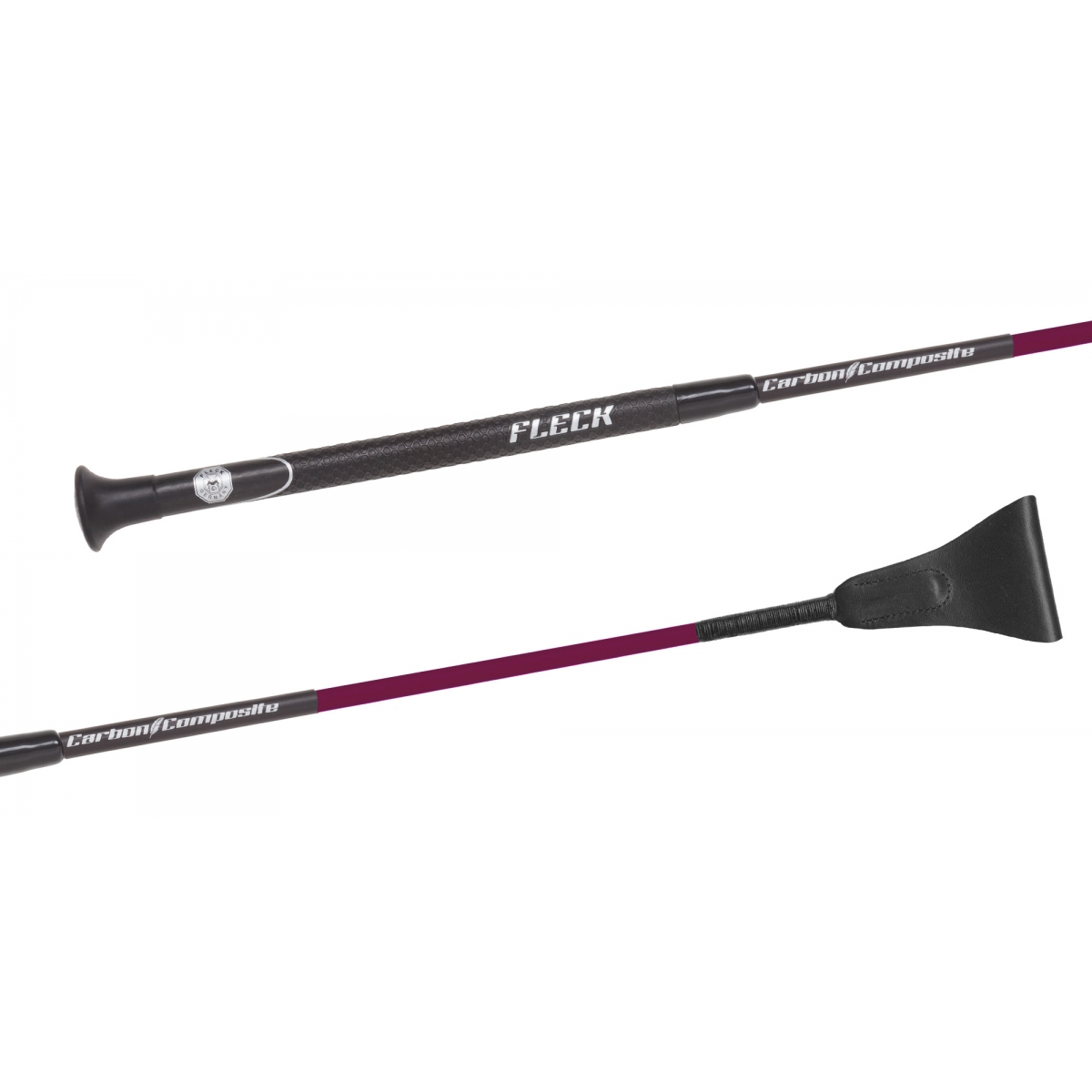 Fleck Carbon Springgerte - dunkelrot, Größe 50 cm