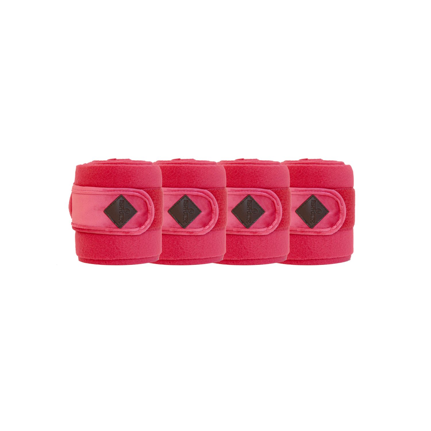 Kentucky Horsewear Polarfleece Velvet Bandagen - fuchsia