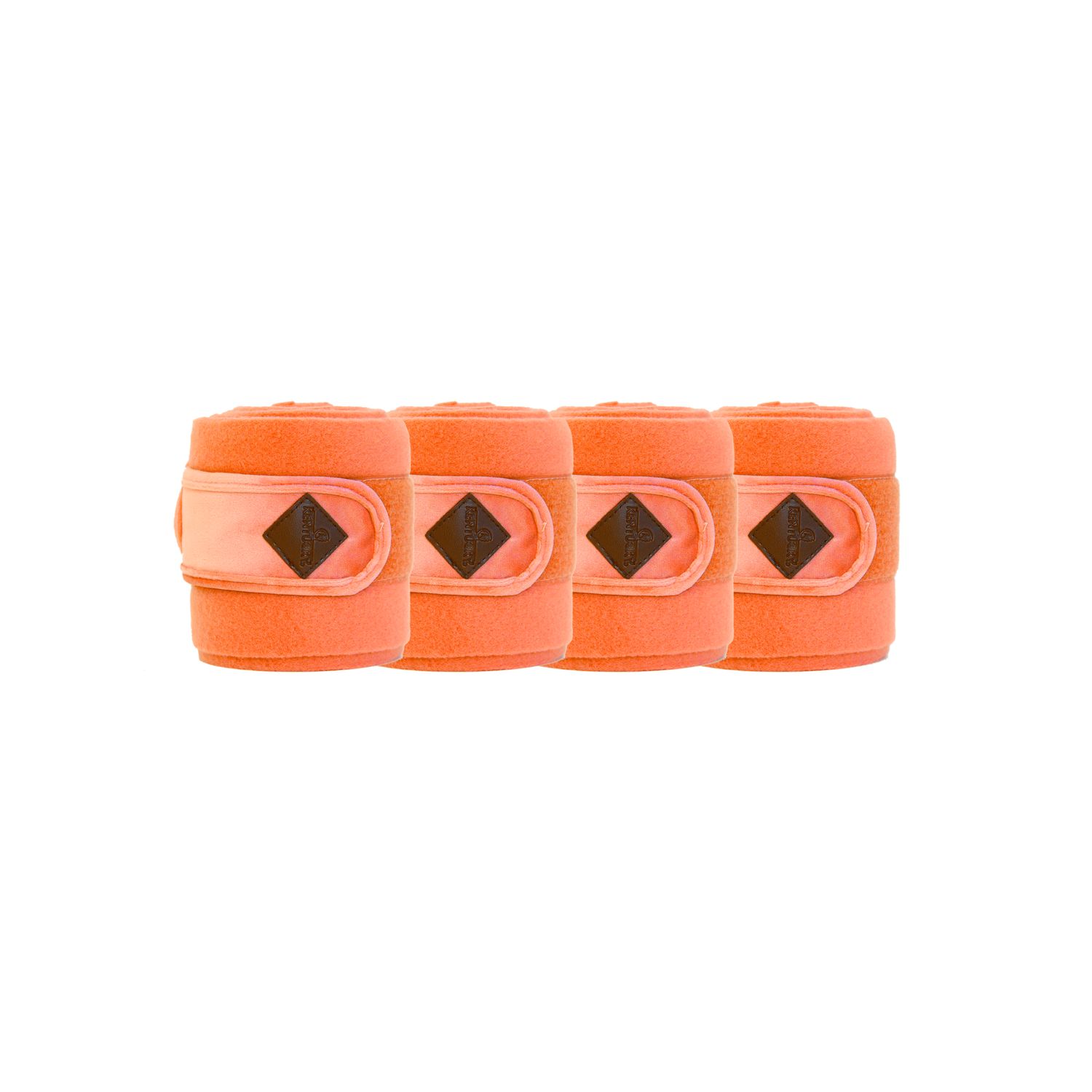 Kentucky Horsewear Polarfleece Velvet Bandagen - orange