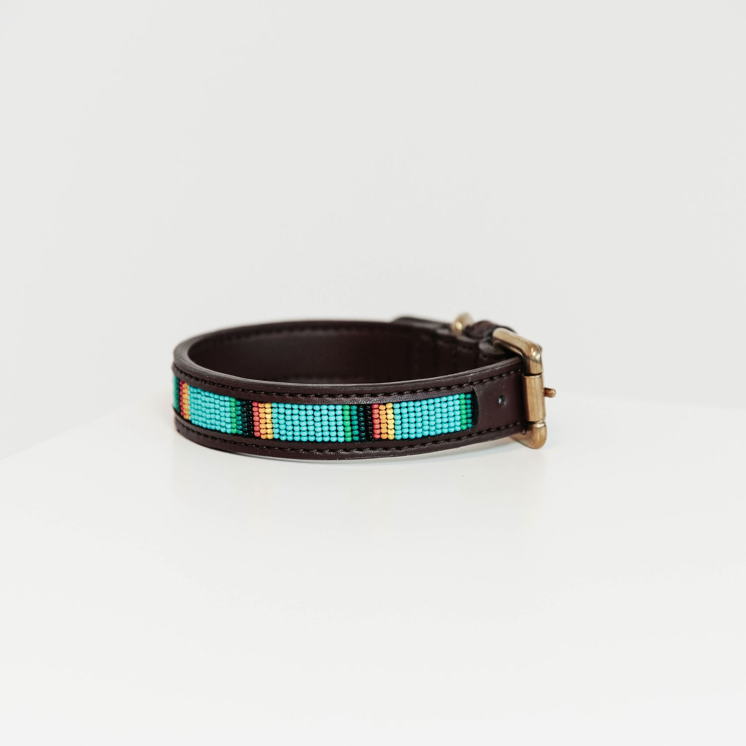 Kentucky Dogwear handgemachtes Halsband Pearls - hellblau, Größe XL