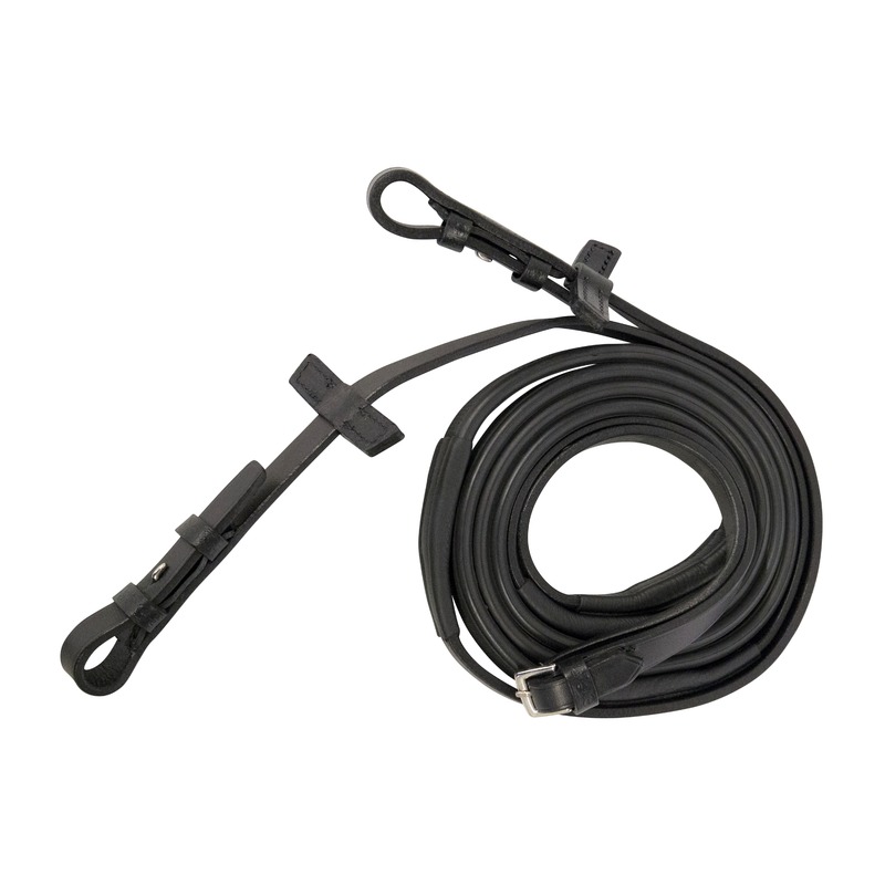 Stübben Gummizügel SlimLine 1/2" mit Zaumhaken - schwarz, Größe VB/WB