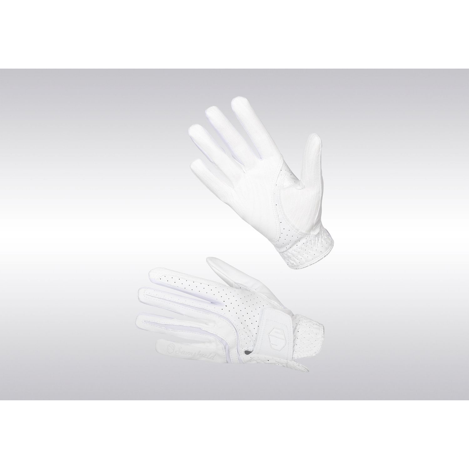 Samshield V-Skin Reithandschuhe unisex - weiss, Größe 8
