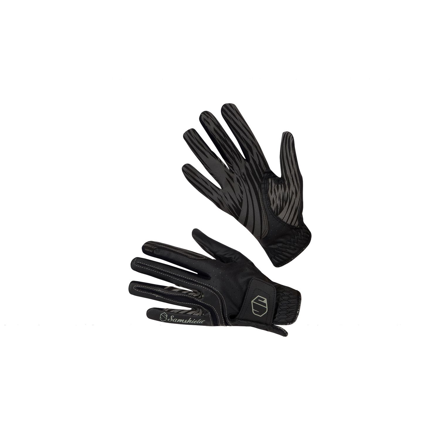 Samshield V-Skin Reithandschuhe unisex - schwarz, Größe 8