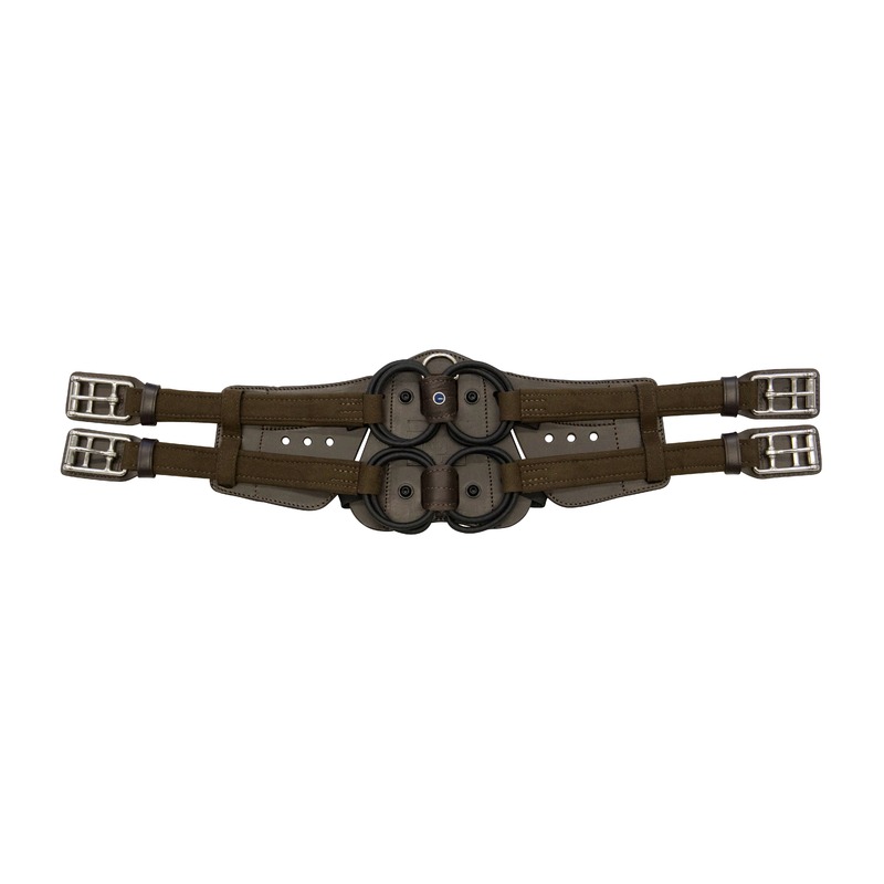 Stübben Equi-Soft Sattelgurt ohne Polster - ebony, Größe 45cm