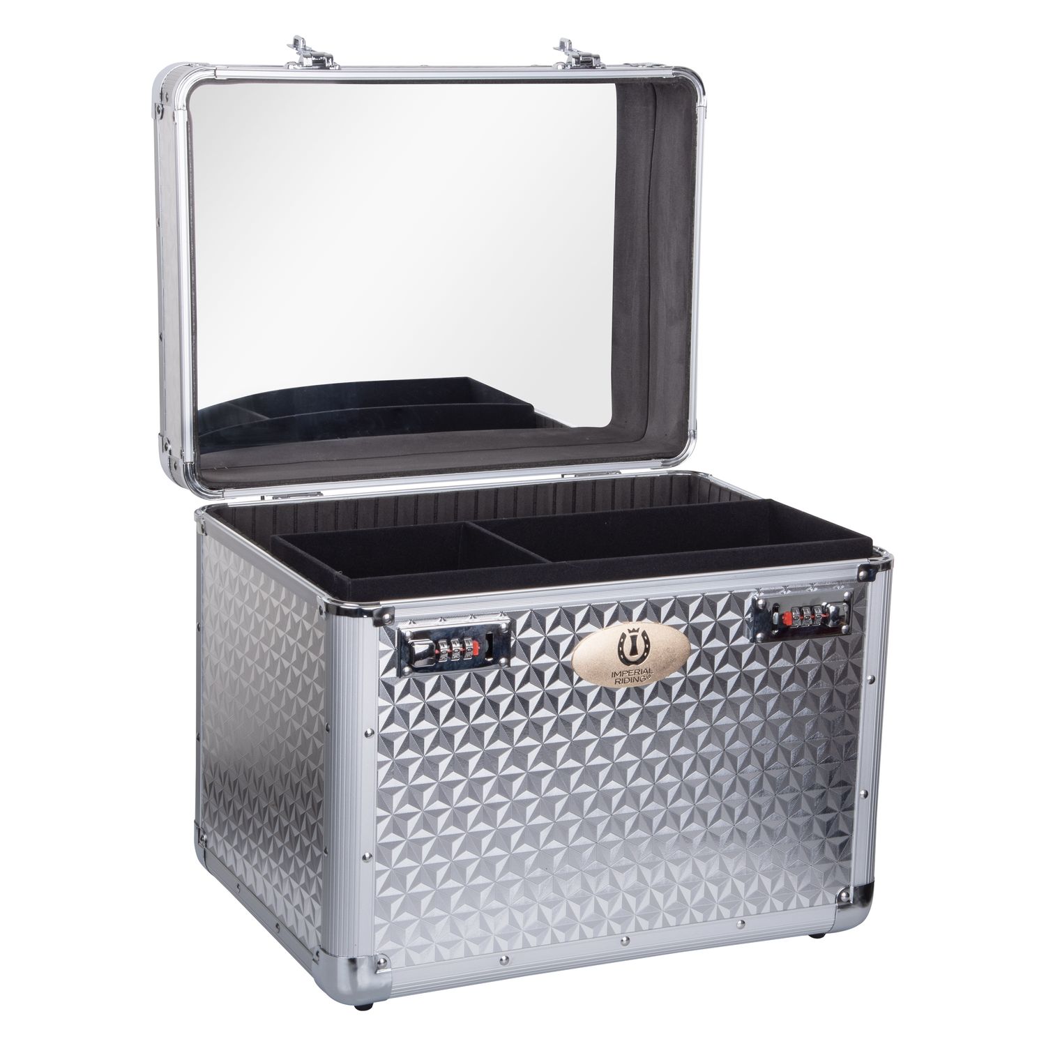Imperial Riding Grooming Box Shiny Putzkoffer - Silver
