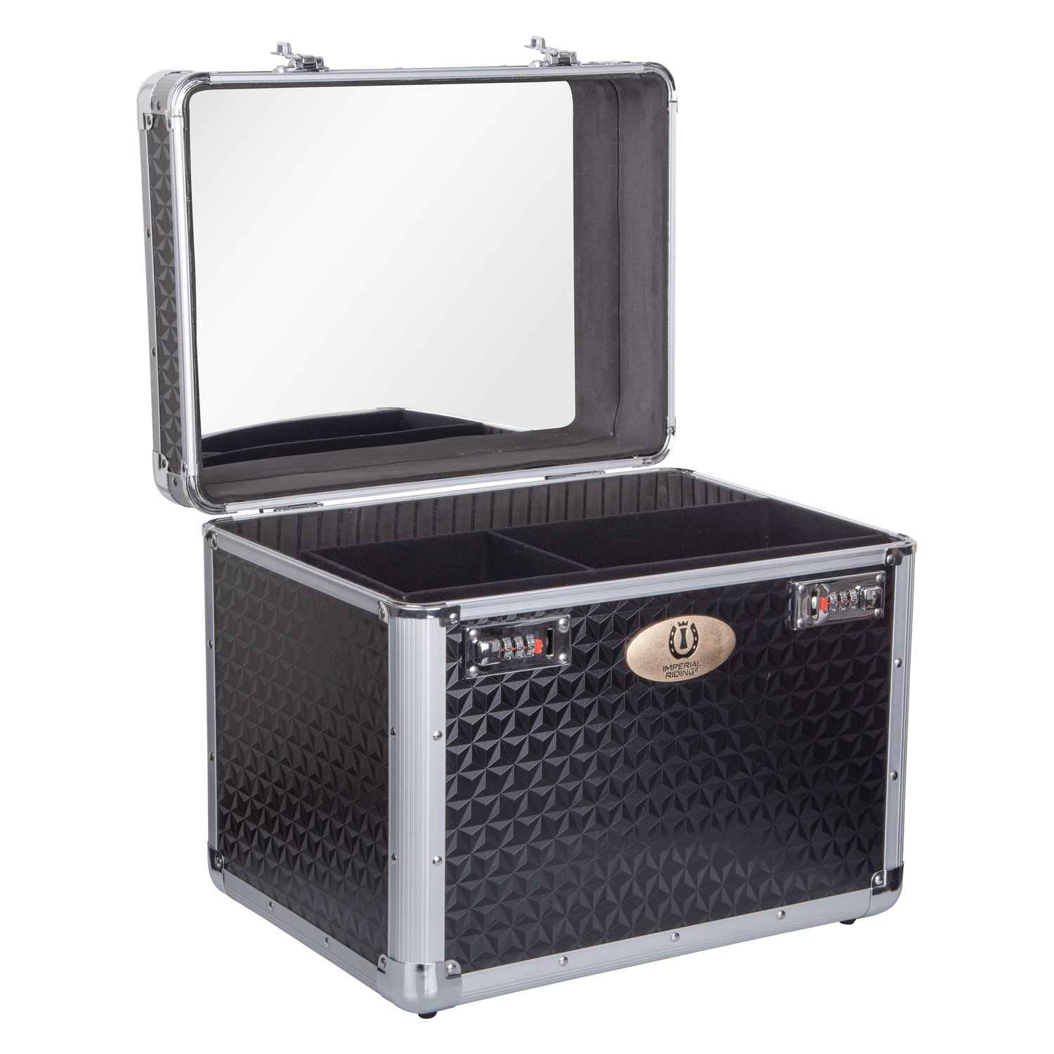 Imperial Riding Grooming Box Shiny Putzkoffer - Black glitter