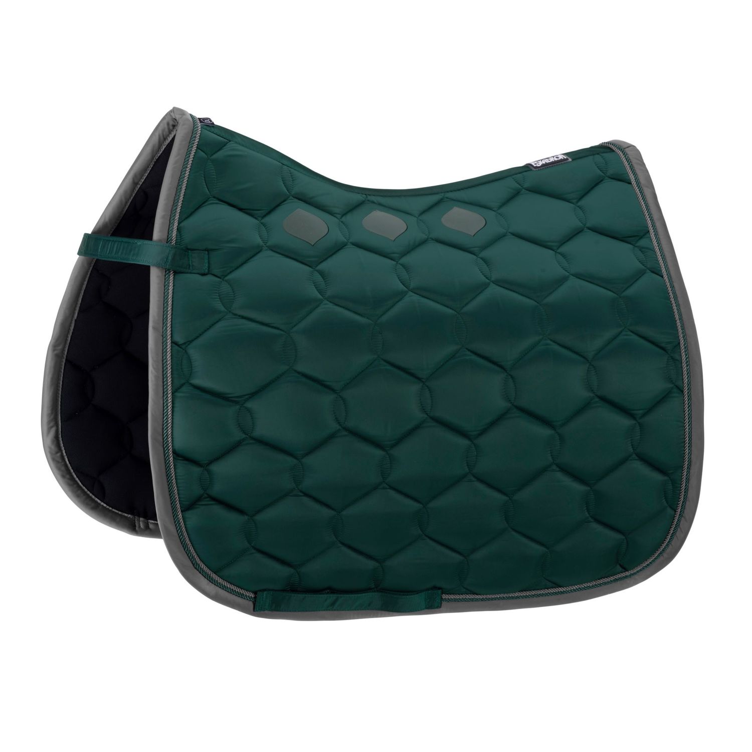 Eskadron Basics Glossy Wave Contrast Schabracke - racinggreen, Größe DL