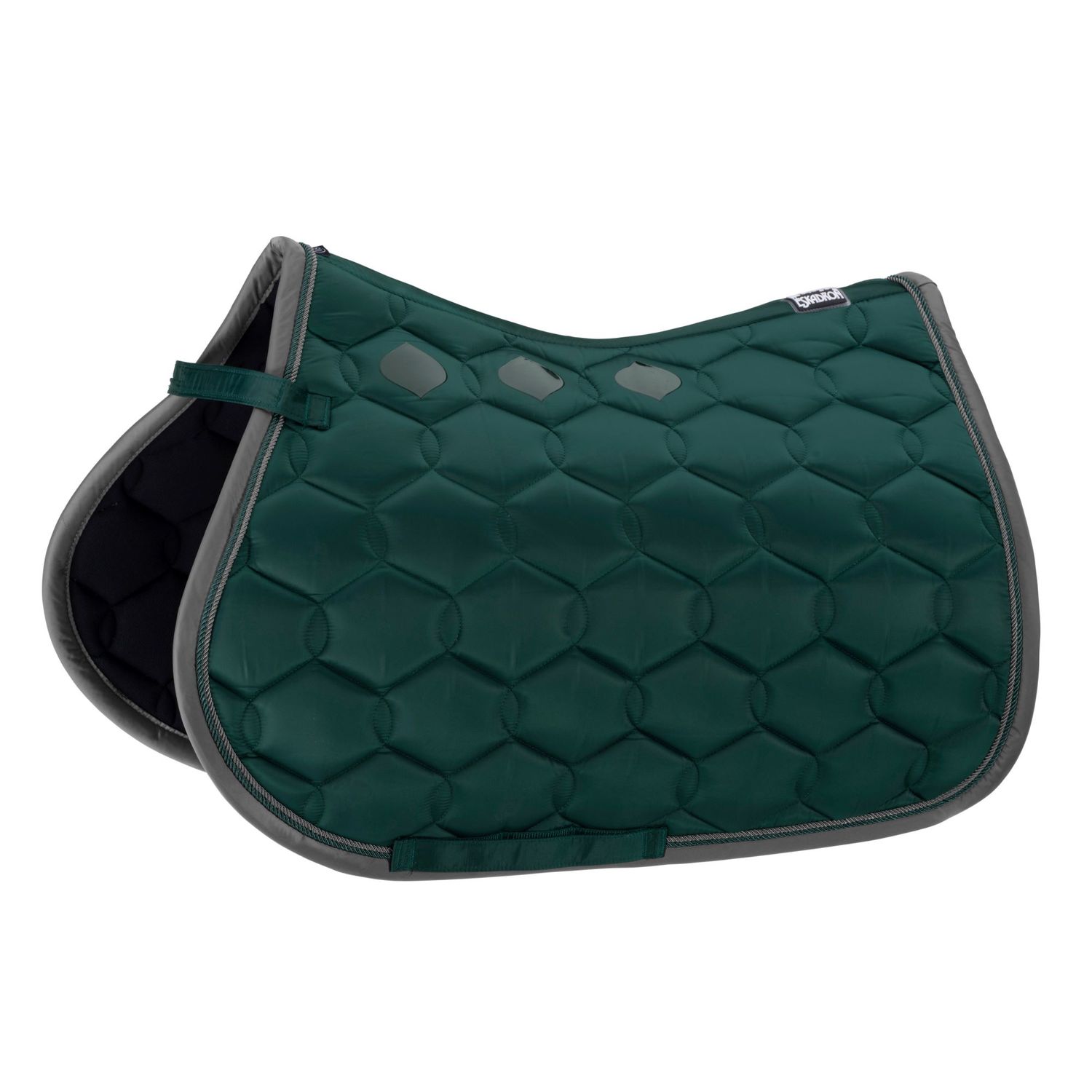 Eskadron Basics Glossy Wave Contrast Schabracke - racinggreen, Größe VS