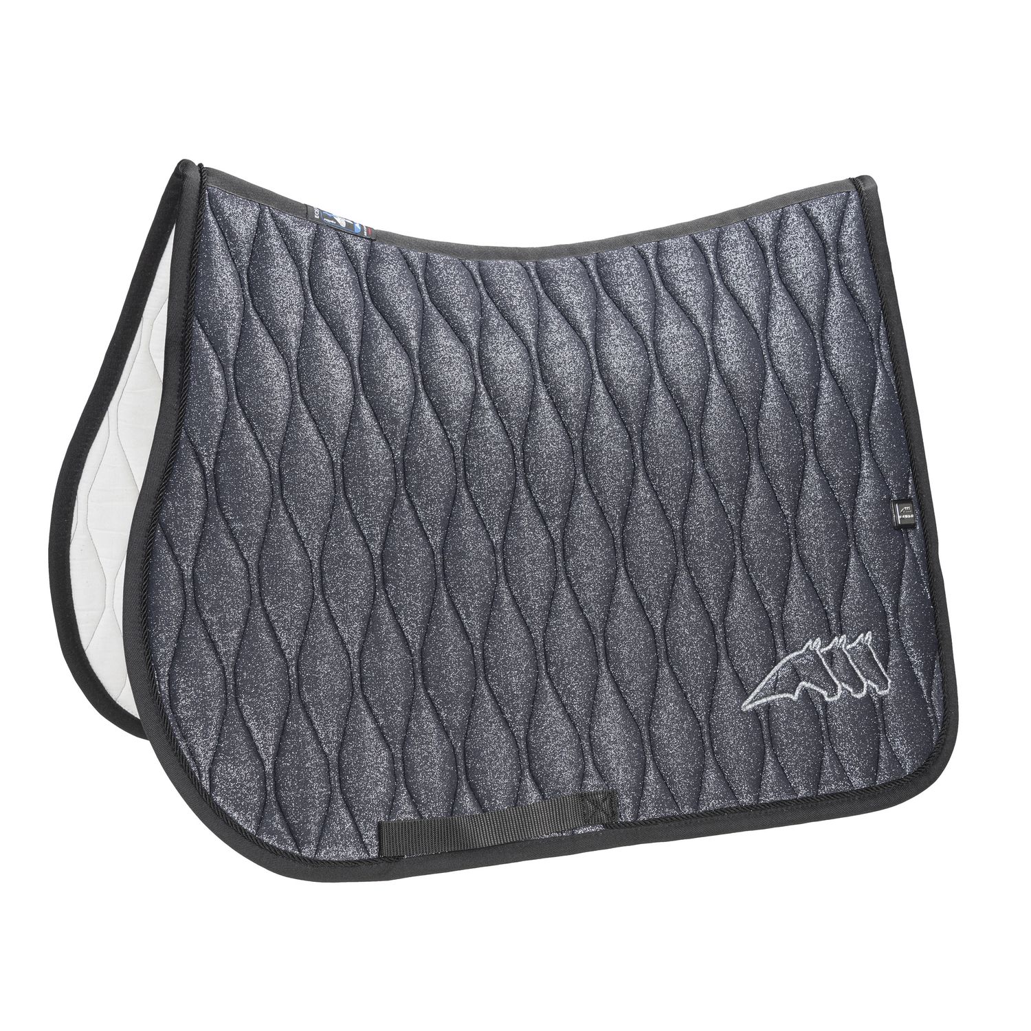 Refroidisseur Micro Polaire Equiline Horse – Noir, Taille 5'5'', Logo Pailleté Et Tuyauterie 66