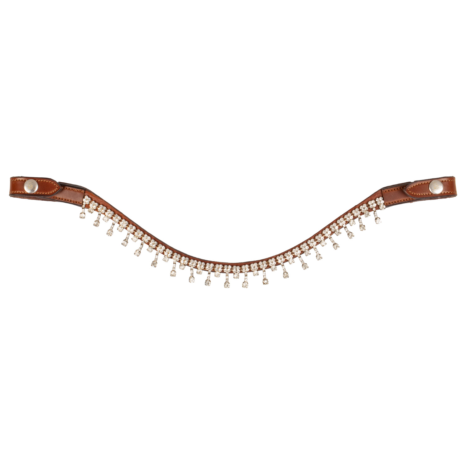 Acavallo Queen Stirnband - cognac, Größe VB