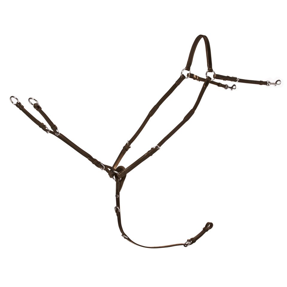 Schockemöhle Sports Vorderzeug Race II - antique brown/silver, Größe WB