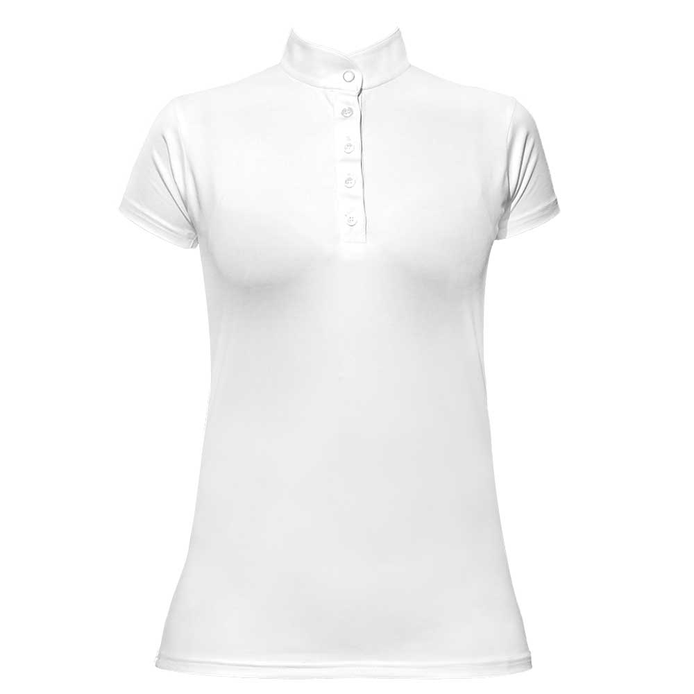 Euroriding Turniershirt Basic Damen - weiß, Größe S
