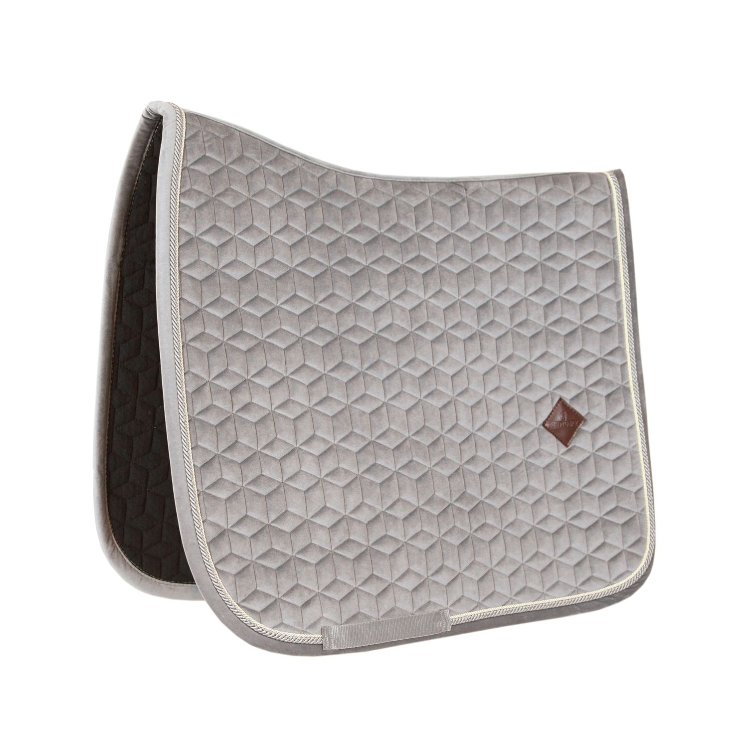 Kentucky Horsewear Schabracke Basic Velvet Dressur - beige, Größe Full