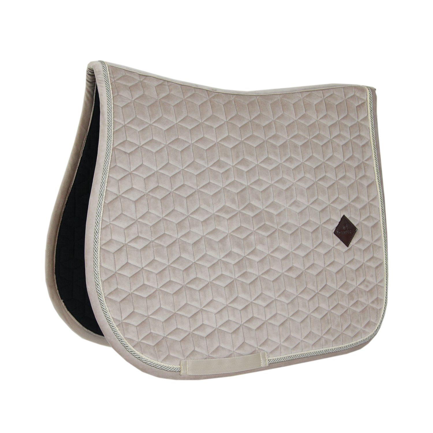 Kentucky Horsewear Schabracke Basic Velvet Springen - beige, Größe Full
