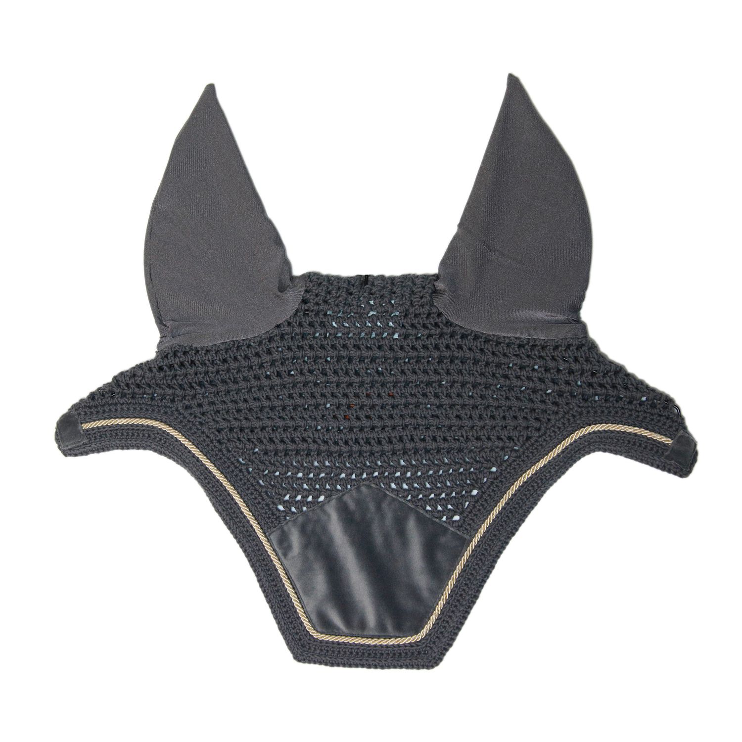 Kentucky Horsewear Wellington Basic Velvet Fliegenmütze - grau, Größe Cob