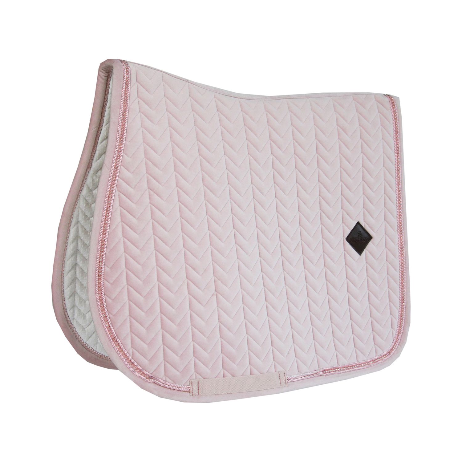 Kentucky Horsewear Schabracke Velvet Pearls - soft rose, Größe SR