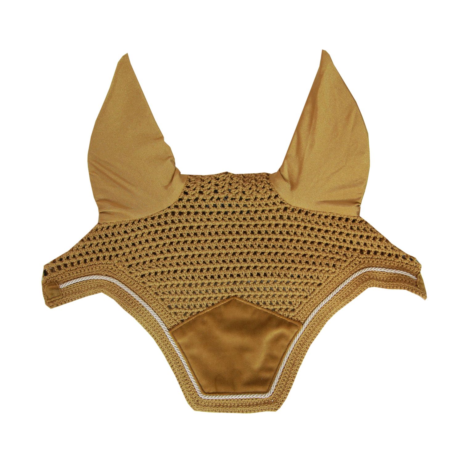 Kentucky Horsewear Fliegenohren Wellington Velvet - senfgelb, Größe Full